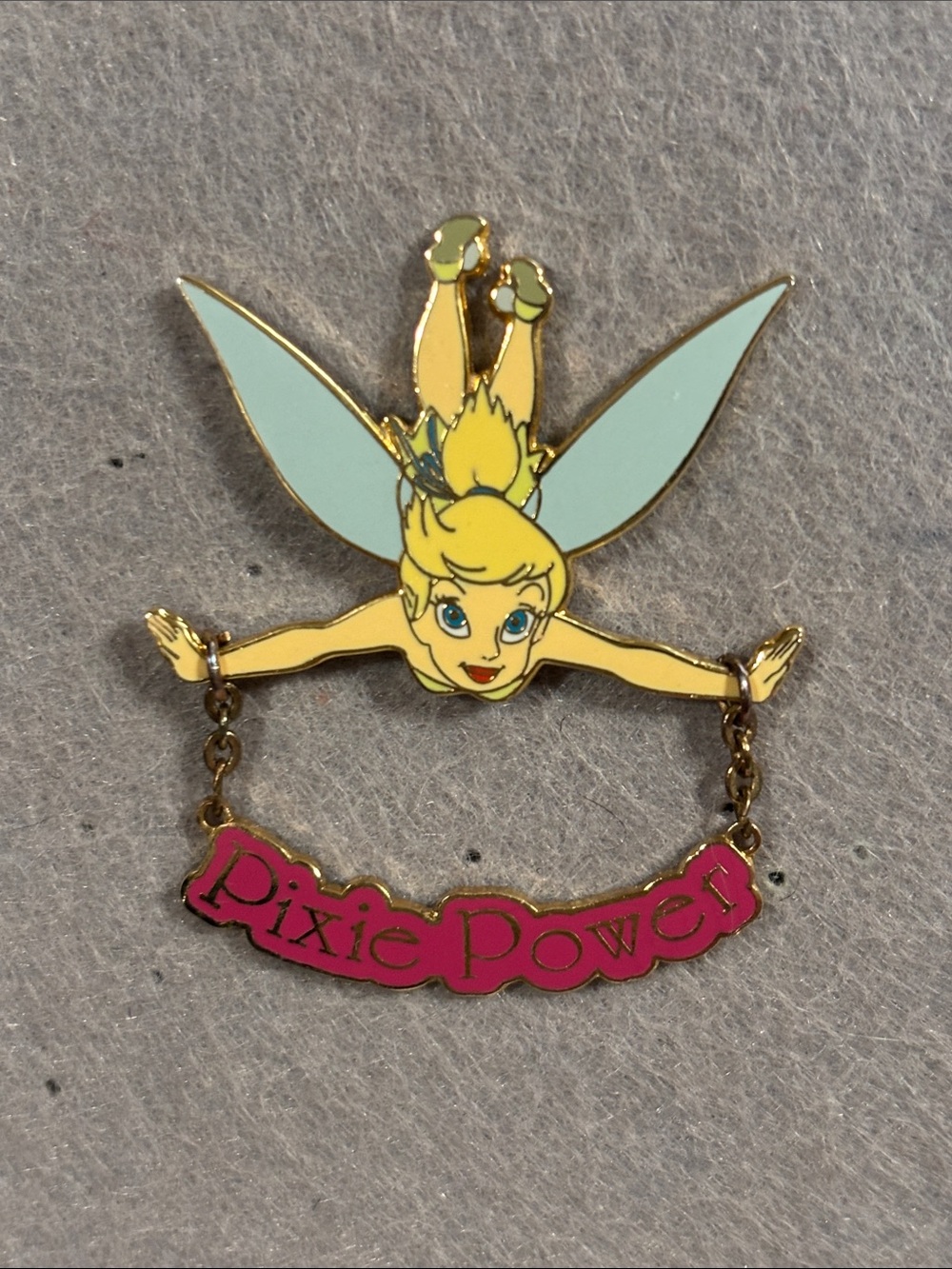 DISNEY Tinker Bell PIXIE POWER Dangle 2003 Pin